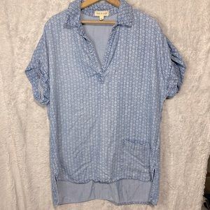27. Anthropologie cloth & stone tunic jean shirt size M